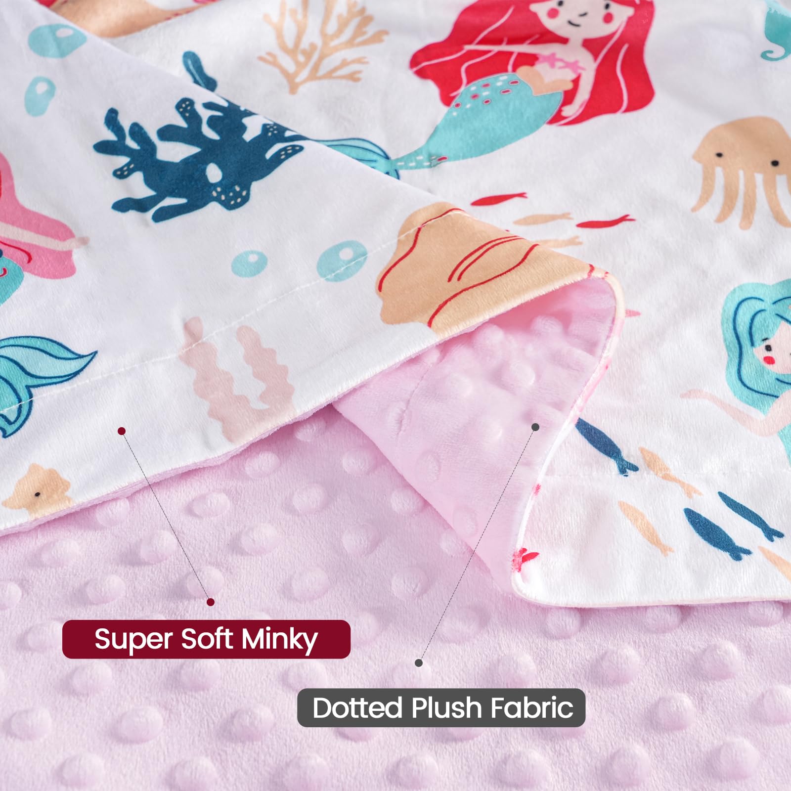 PHF Minky Baby Blanket in car seat demonstrates portable comfort on the go.