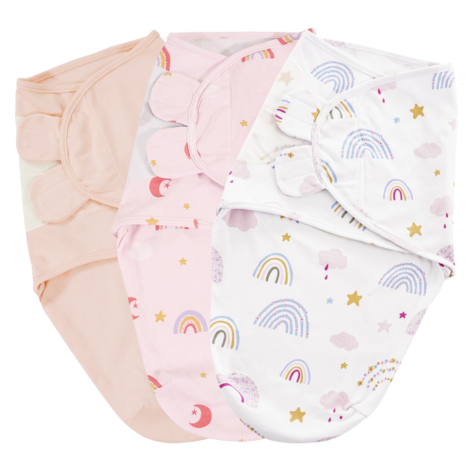 PHF rainbow cotton baby swaddle close-up softness for gentle sleep