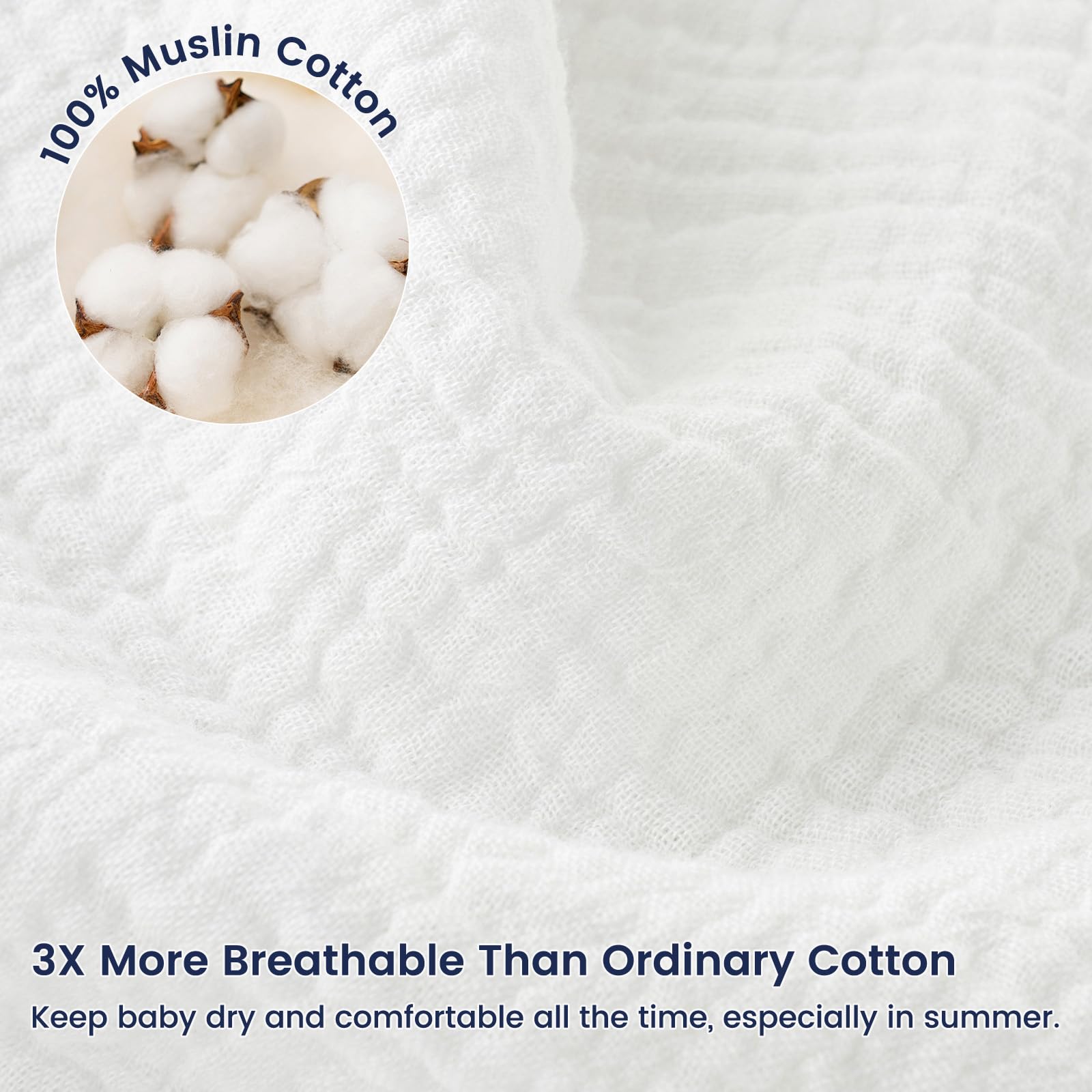PHF sleep sack worn by baby in sleeveless design supports comfortable year-round use.