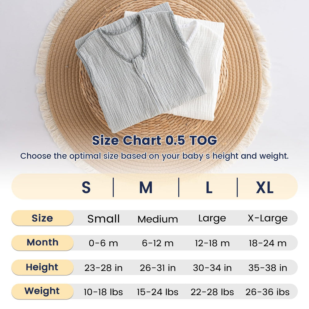 PHF sleep sack bottom zipper area facilitates quick diaper changes.