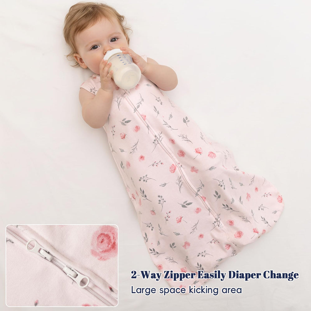 PHF sleep sack leg-space detail emphasizes extra room for kicking.