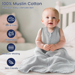PHF sleep sack back view shows roomy design for natural leg movement.
