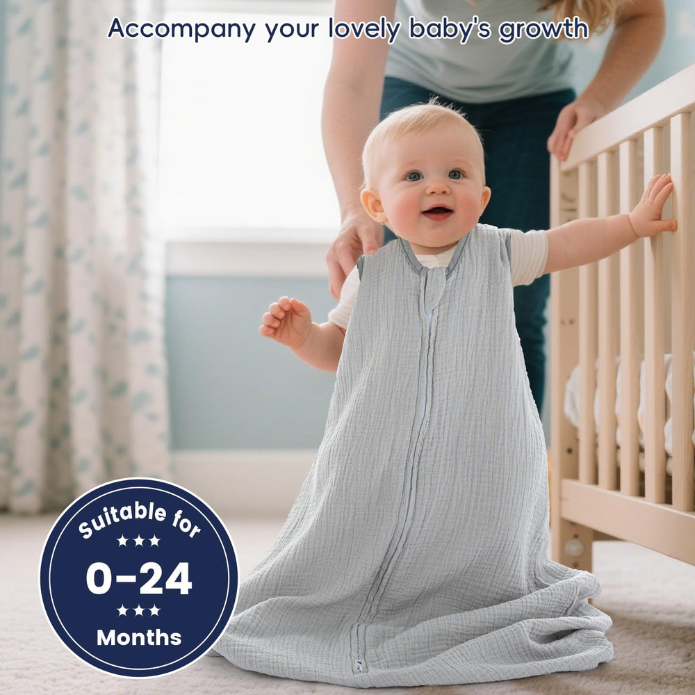 PHF sleep sack two-pack in white and grey offers versatile value.