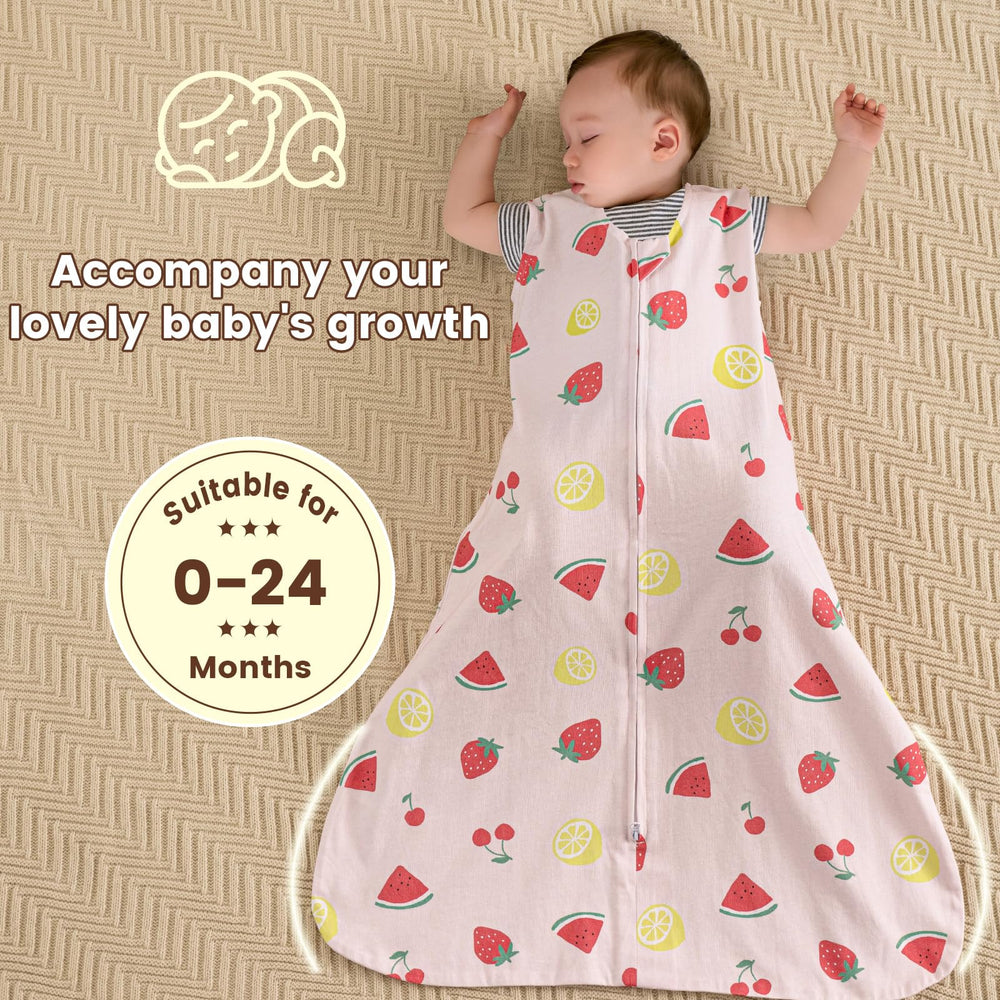 PHF lemon sleep sacks in package demonstrate convenient rotation for parents