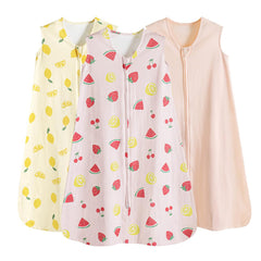 PHF soft baby sleep sack lemon close-up shows organic cotton texture for breathable comfort