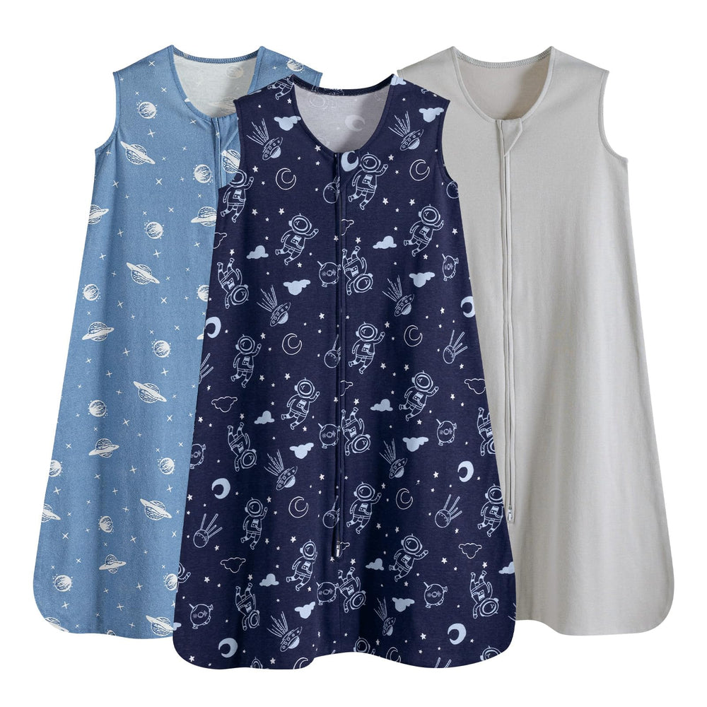PHF Soft Baby Sleep Sack in navy wearable blanket provides safe warmth for sleepy babies.