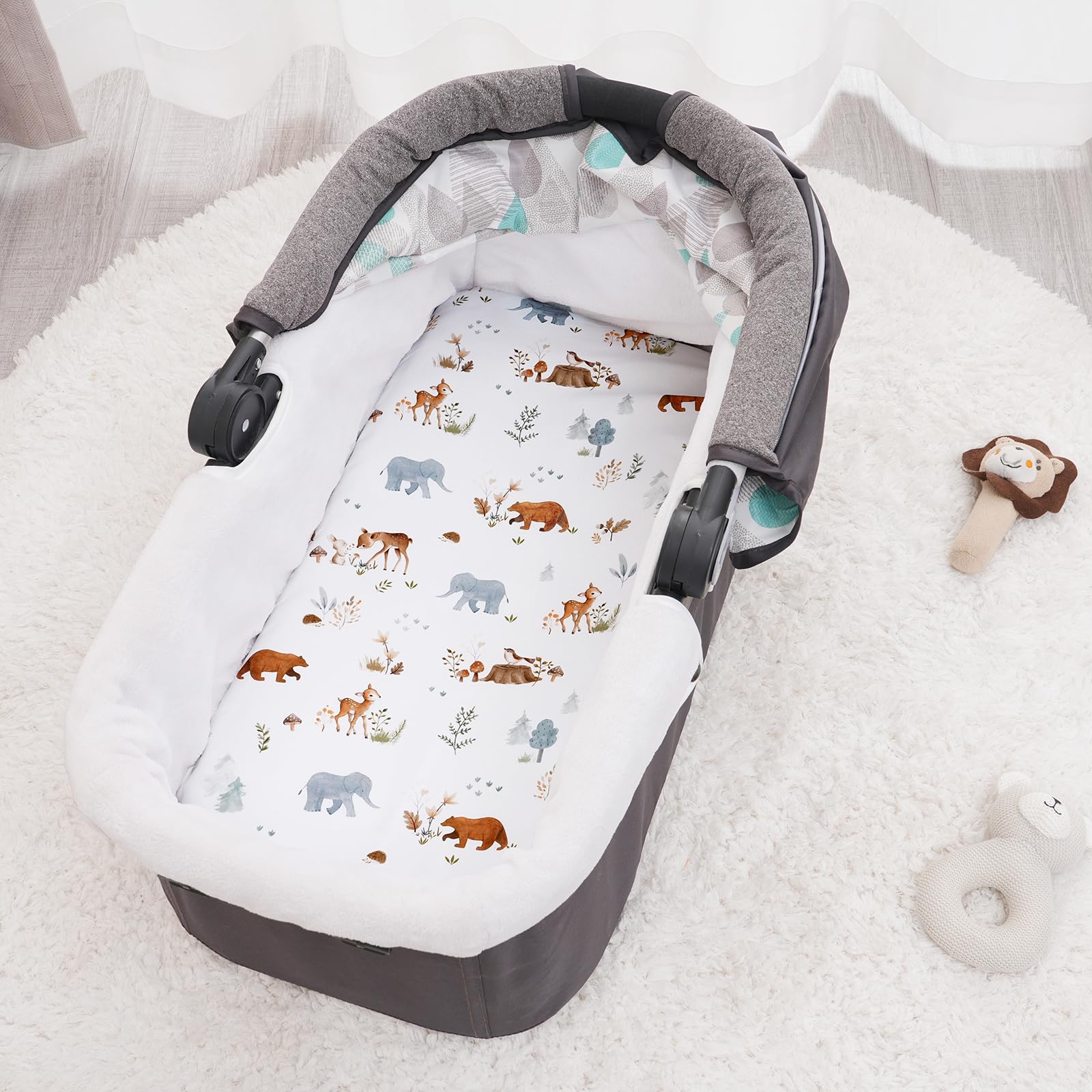 PHF Soft Bassinet Sheet Set elastic-band—keeps sheet in place for calmer nights