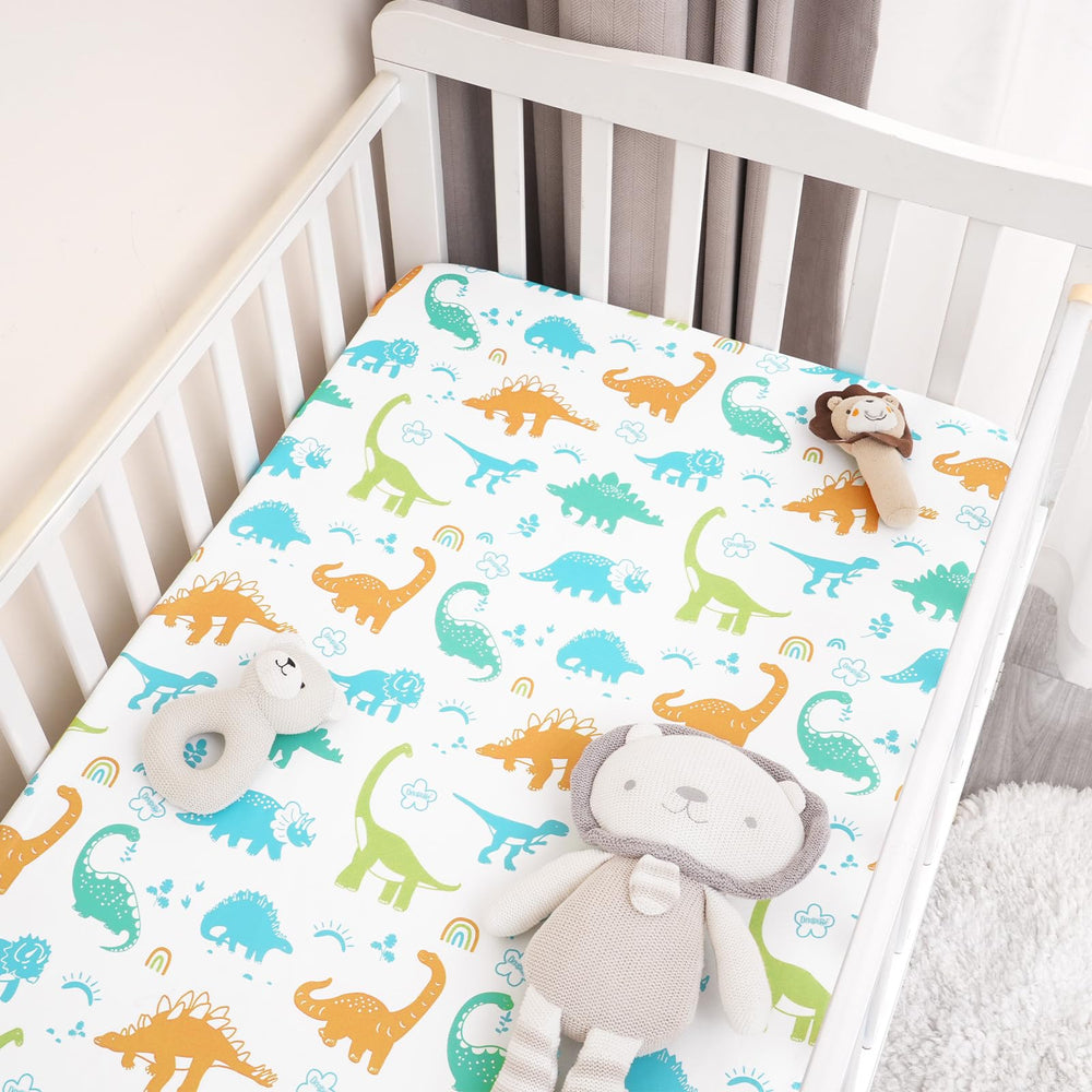 PHF Soft Crib Sheet baby sleep scene shows cozy, safe sleep setup.