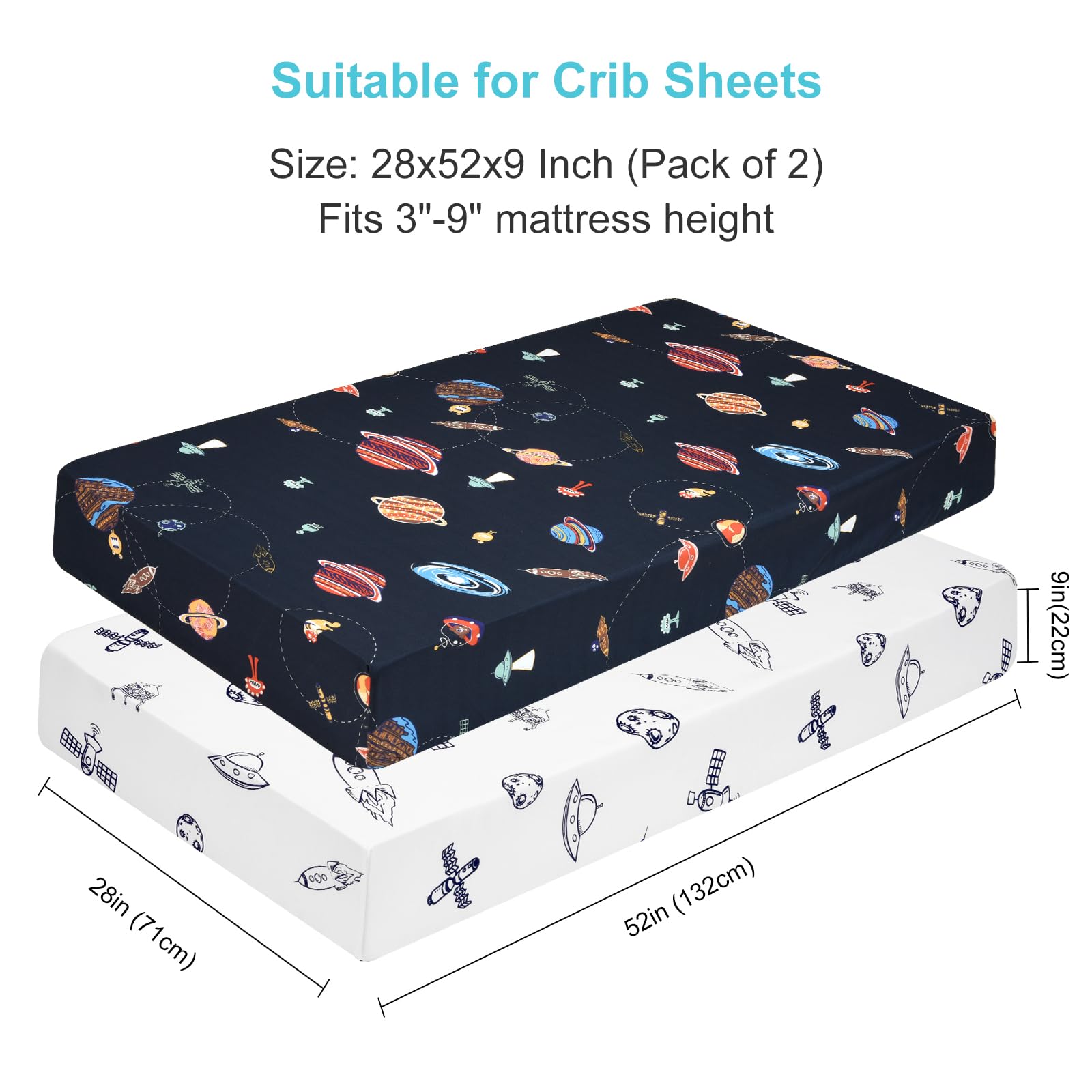 PHF Soft Space two sheets on bed demonstrate wrinkle resistance after washing