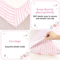 PHF standard-flower-pillowcase adds cute design with soft fabric for naps.