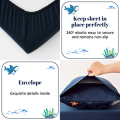 PHF flat top sheet edge stitching resists wear for easy care