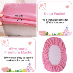 PHF toddler bedding set pillowcase easy sleep-time hygiene