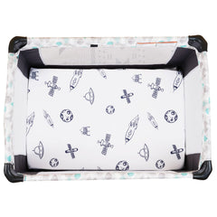 PHF sheet with deep-pocket elastic demonstrates secure stay-put feature.