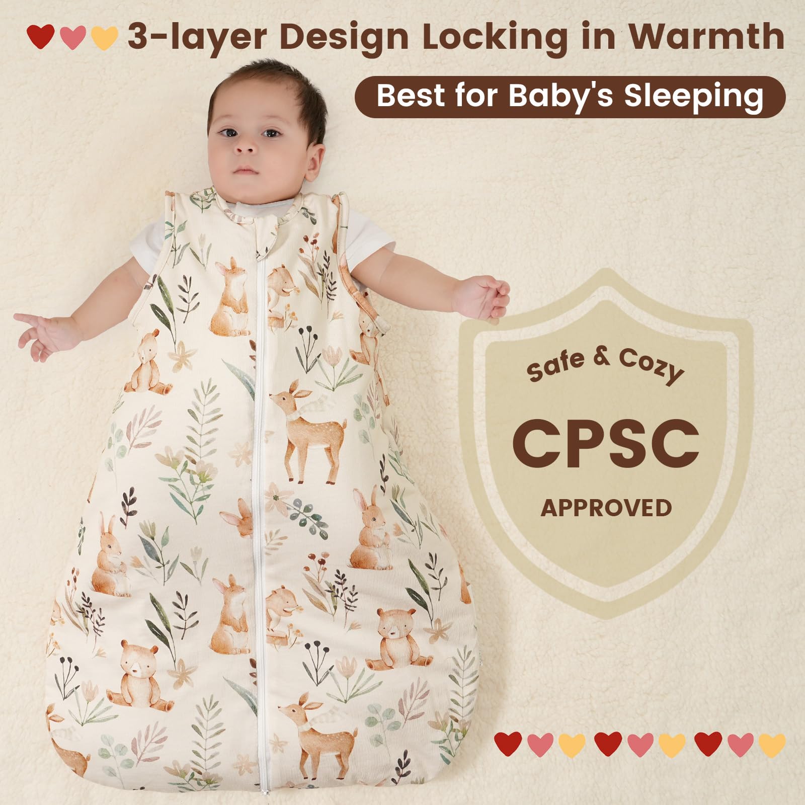 PHF woodland-pattern close-up highlights vibrant print for visual interest.