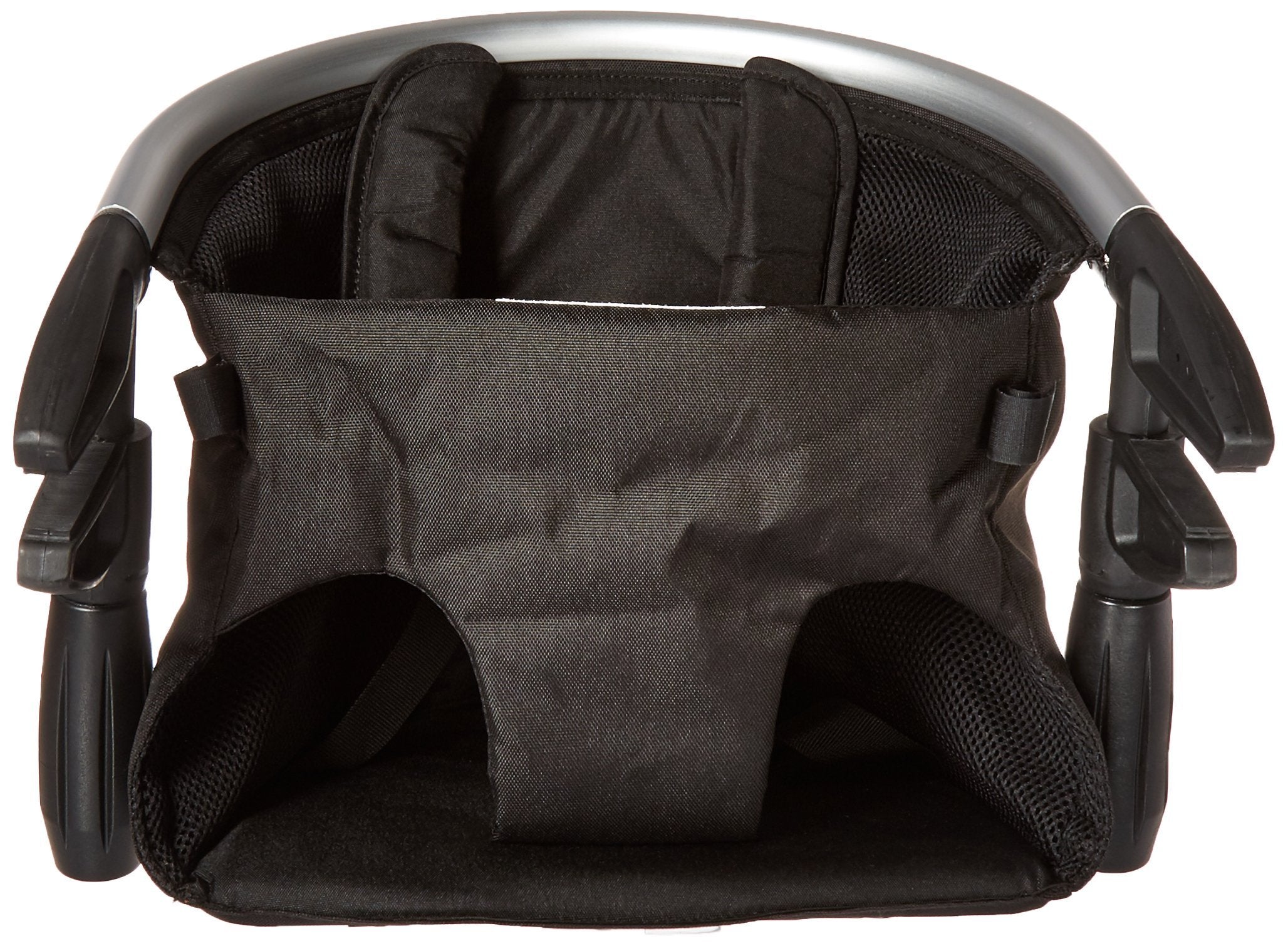 phil&teds lobster folded-position demonstrates quick collapse for travel and dining out