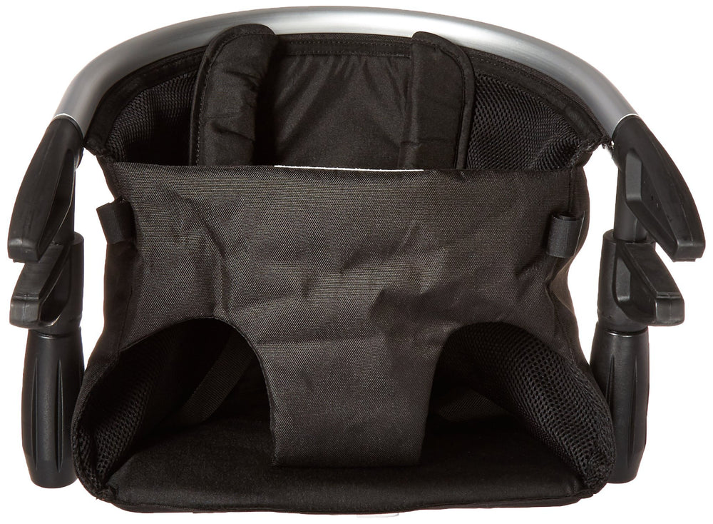 phil&teds lobster folded-position demonstrates quick collapse for travel and dining out
