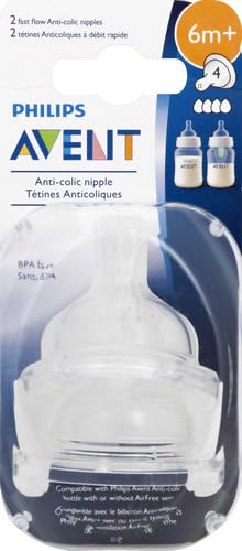Philips Avent nipple with four-hole fast-flow design for 6m+