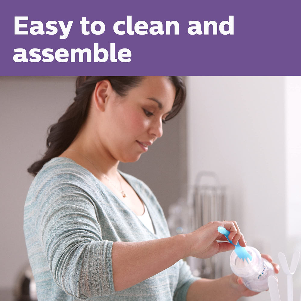 Borosilicate glass Philips Avent bottle ready for fridge storage