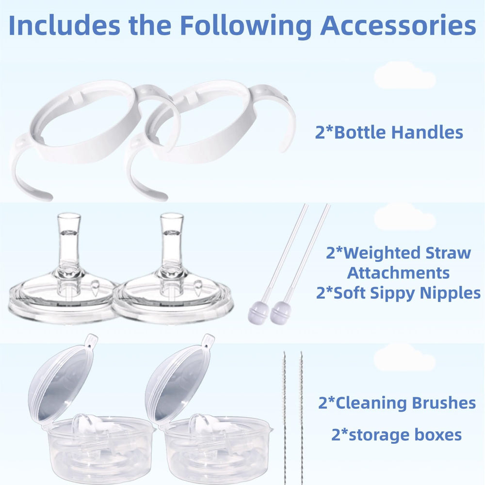 Philips Avent bottle handles and cleaning brushes simplify daily prep and sanitation.