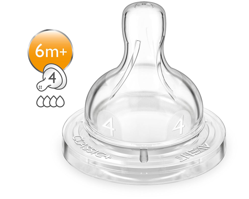 Philips Avent BPA-free silicone nipple resists staining and stickiness
