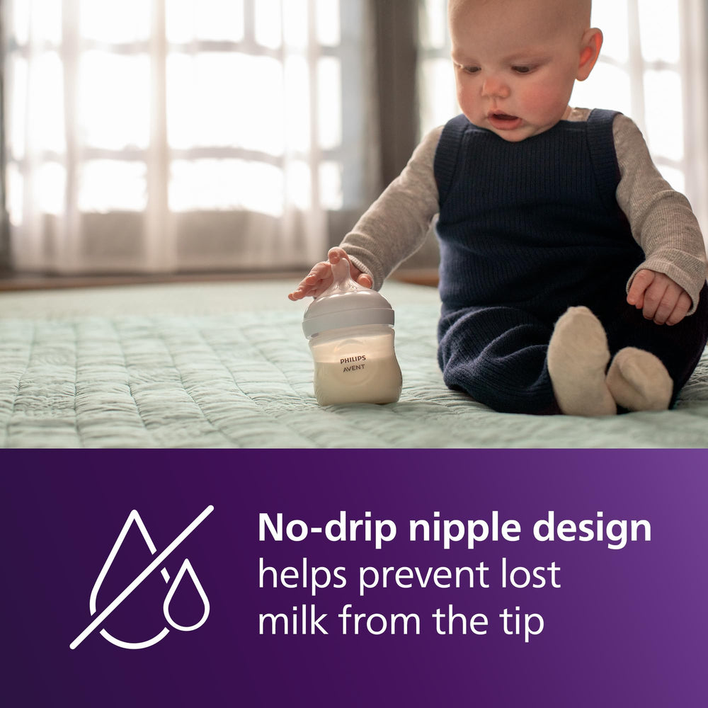 Philips Avent ergonomic bottle shape offers comfortable hold for parents