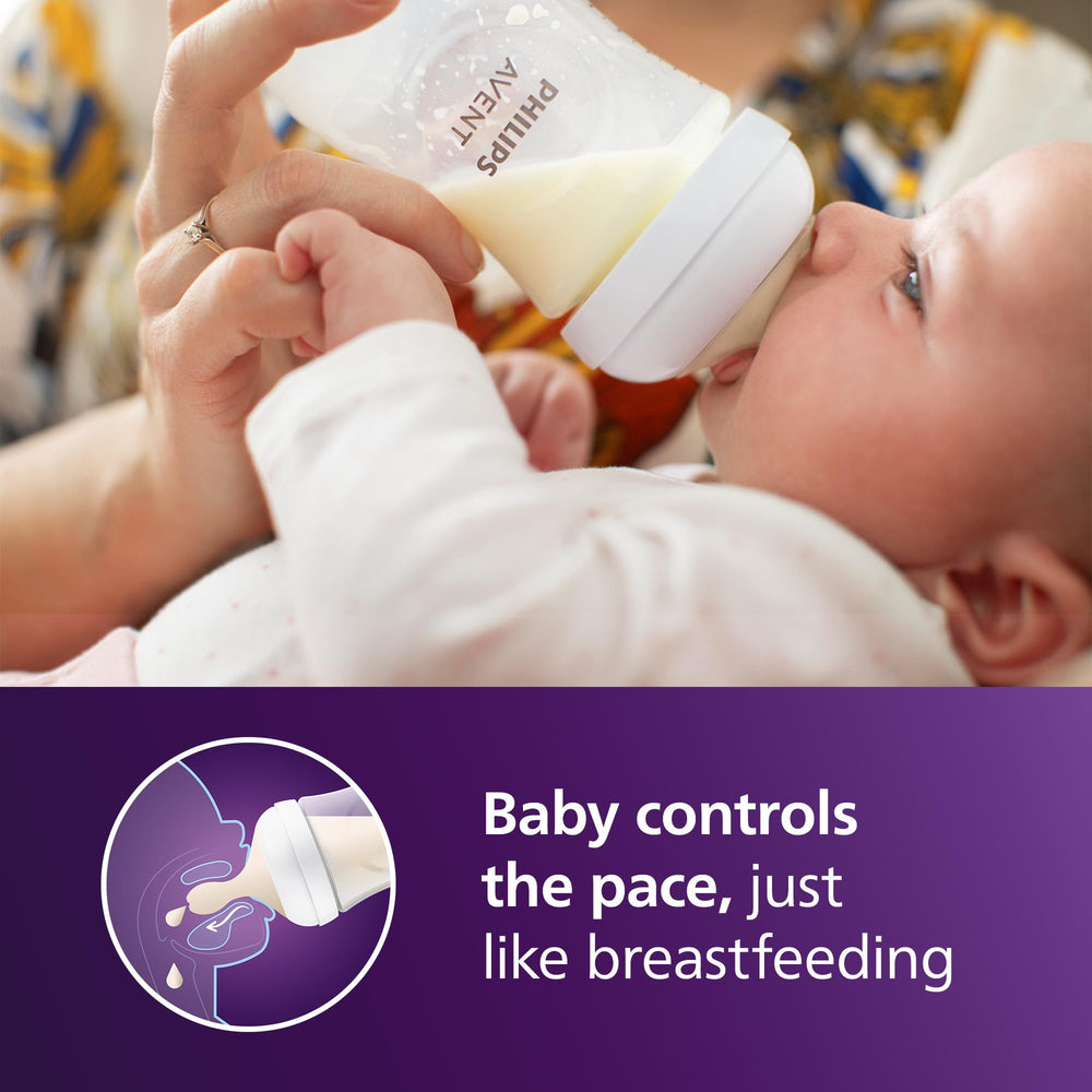 Philips Avent Natural bottle breastlike nipple promotes natural feeding rhythm