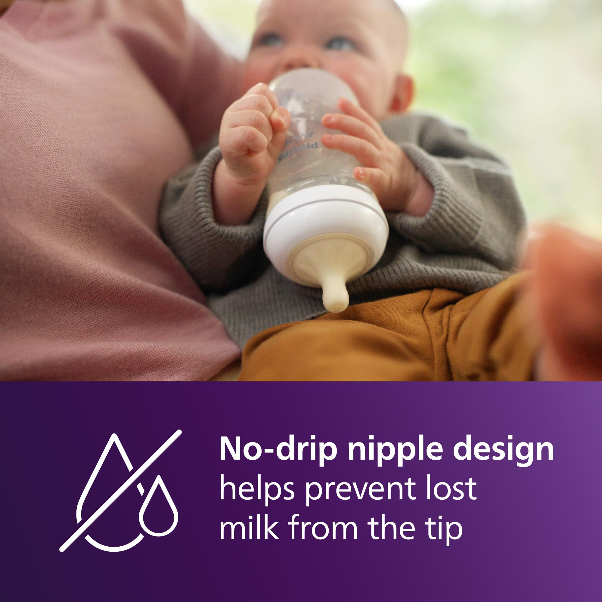 Philips Avent Natural bottle ergonomic shape for comfortable holding