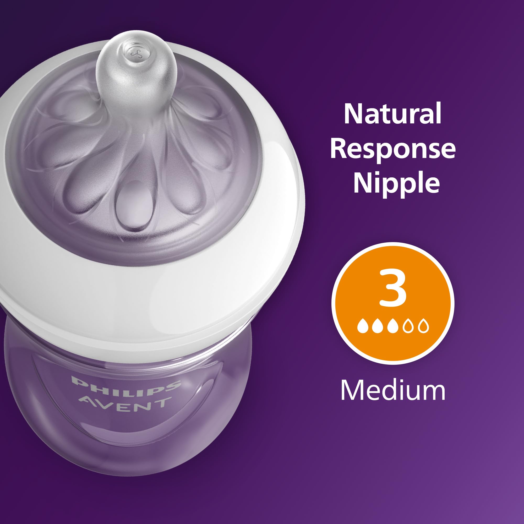 Philips Avent Natural bottle wide neck design makes filling easy