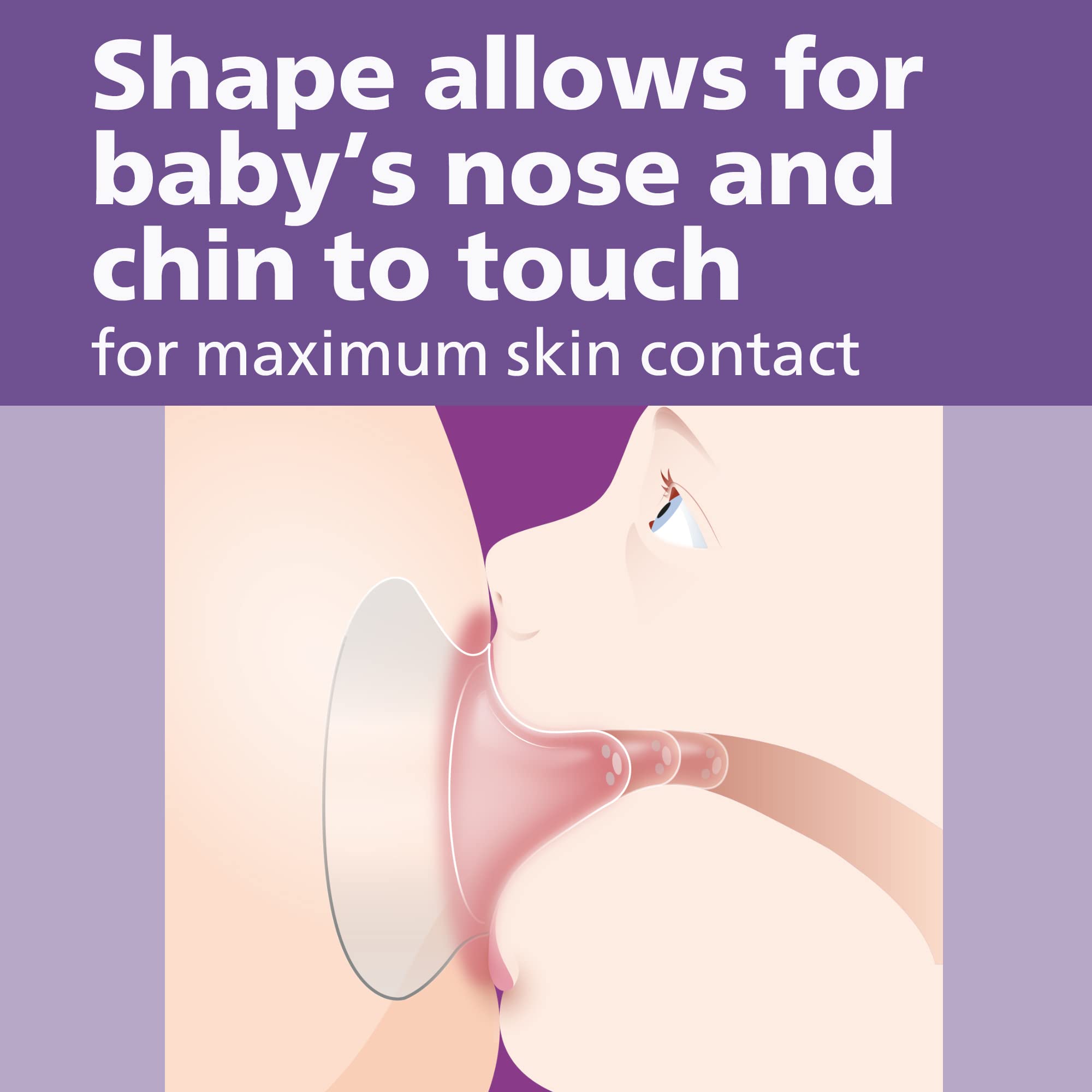Philips Avent shield surface highlights odorless, taste-free silicone material.