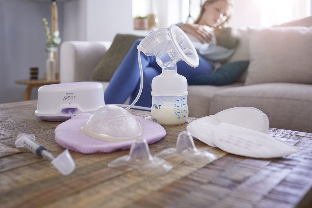 Philips Avent shield set emphasizes secure fit and skin-safe silicone material.
