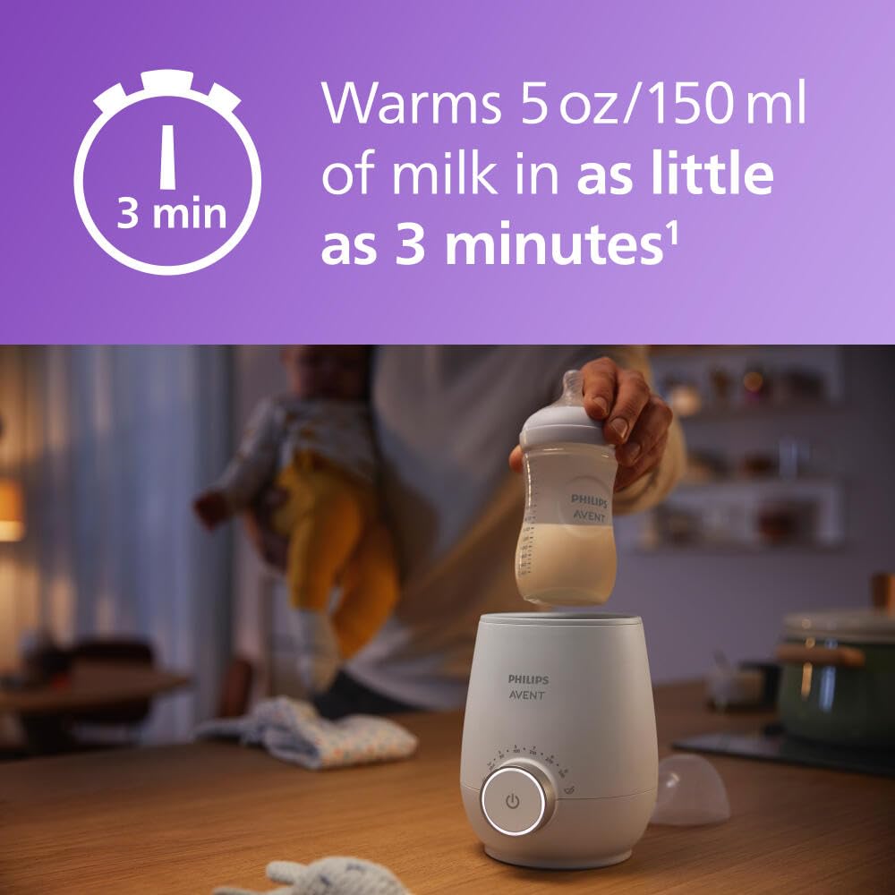 Philips Avent warmerset demonstrating water bath technology for even warming