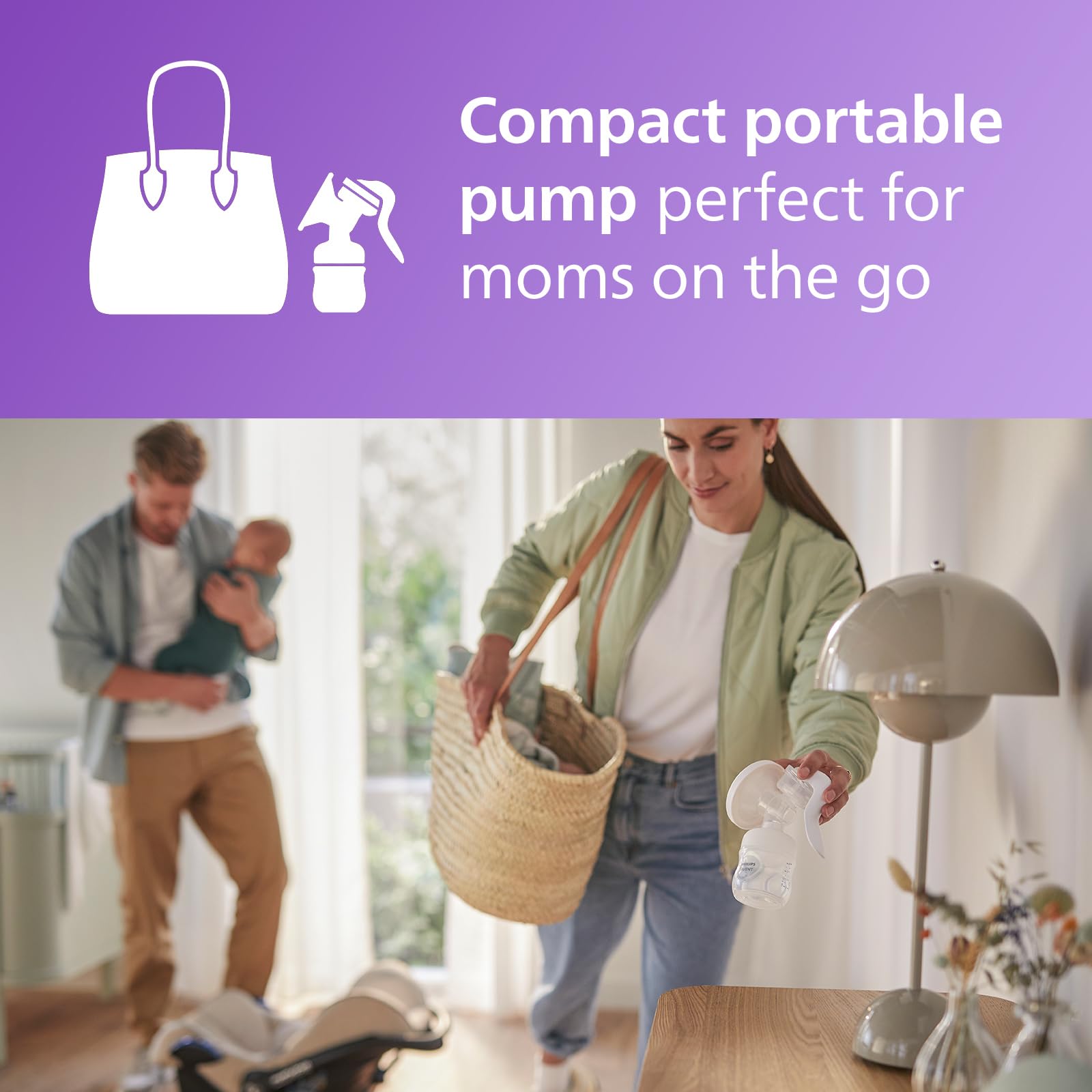 Philips Avent pump head with cushion demonstrates comfortable suction and gentle stimulation.