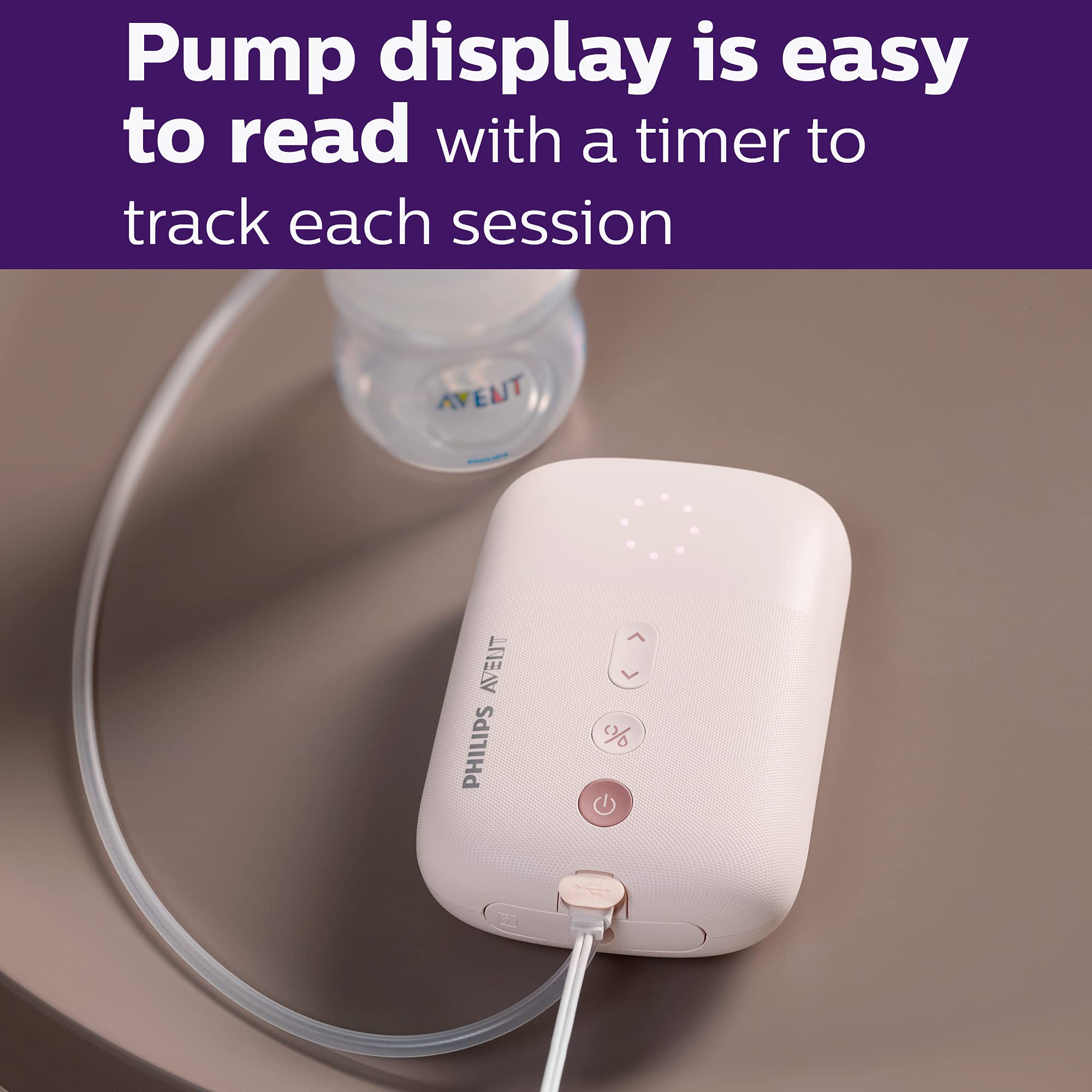 Compact, portable Philips Avent SCF391/62 for on-the-go pumping