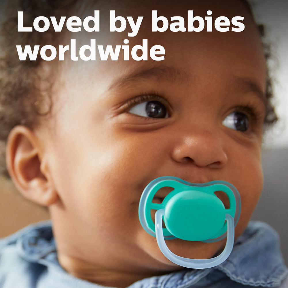 Philips Avent Ultra Air pacifier nipple closeup highlighting soft silicone for gentle soothing