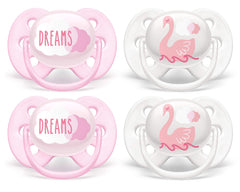 Philips Avent Ultra Soft Pacifier dreams design with gentle shield for baby comfort