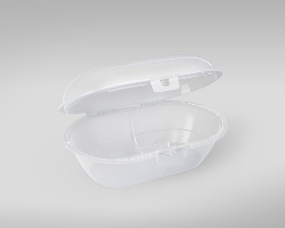 Philips Avent Ultra Soft Pacifier flexi-fit shield detail on cheek
