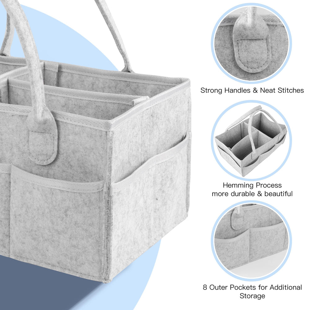 PHILORN extended caddy removable divider creates compartments for quick access