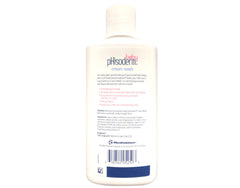 Phisoderm Baby Cream Wash label closeup features hypoallergenic formula