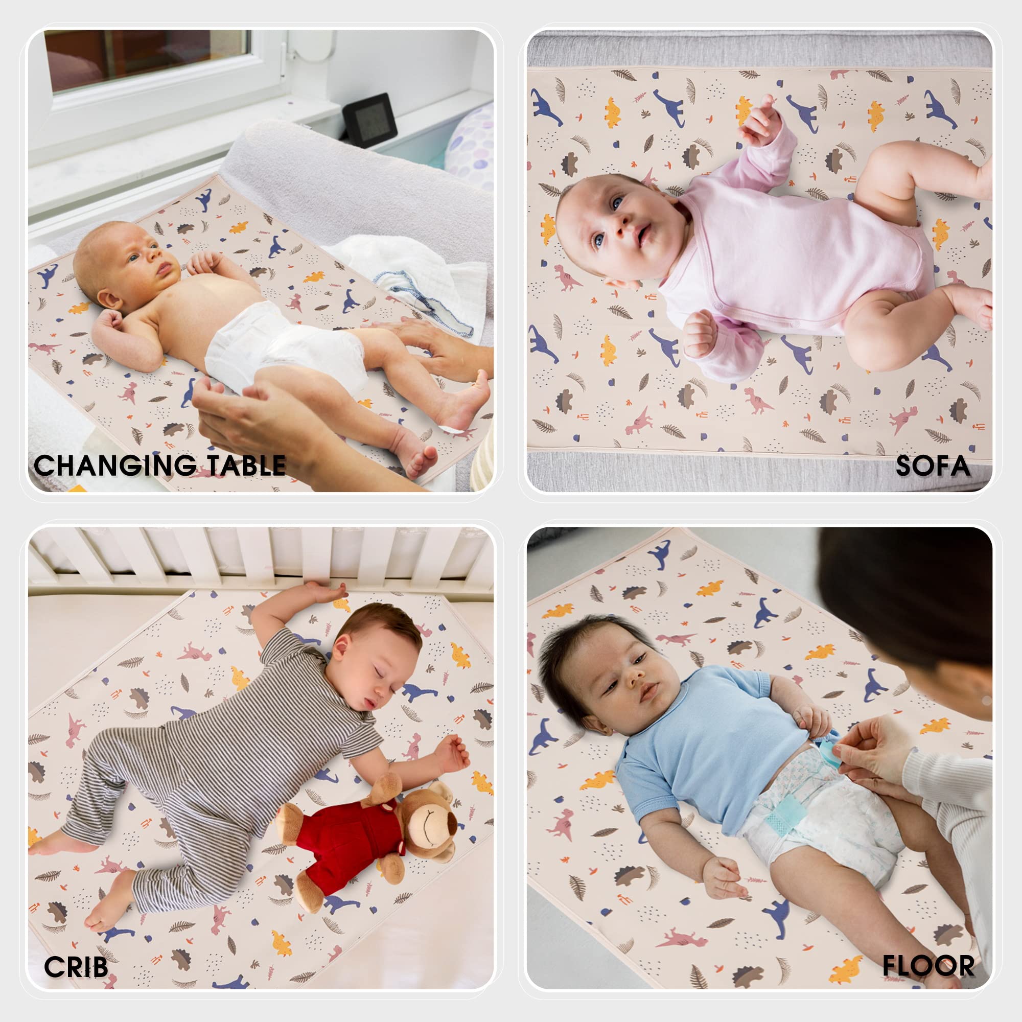 PHOEBUS BABY 20x28 inch changing mat provides ample space for babies.