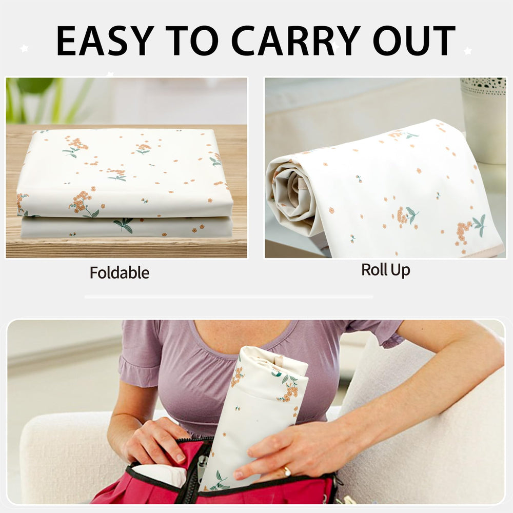Phoebus Baby 20x28 inch changing mat offers roomy space.