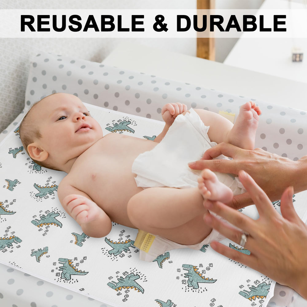 PHOEBUS BABY changing-pad-cleanable-materials easy to wipe clean after spills.