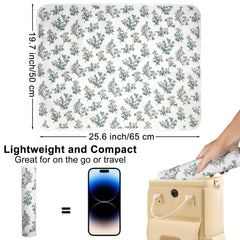 PHOEBUS BABY changing pad dimensions 19-7x25-6 inches suitable for cribs and bassinets.