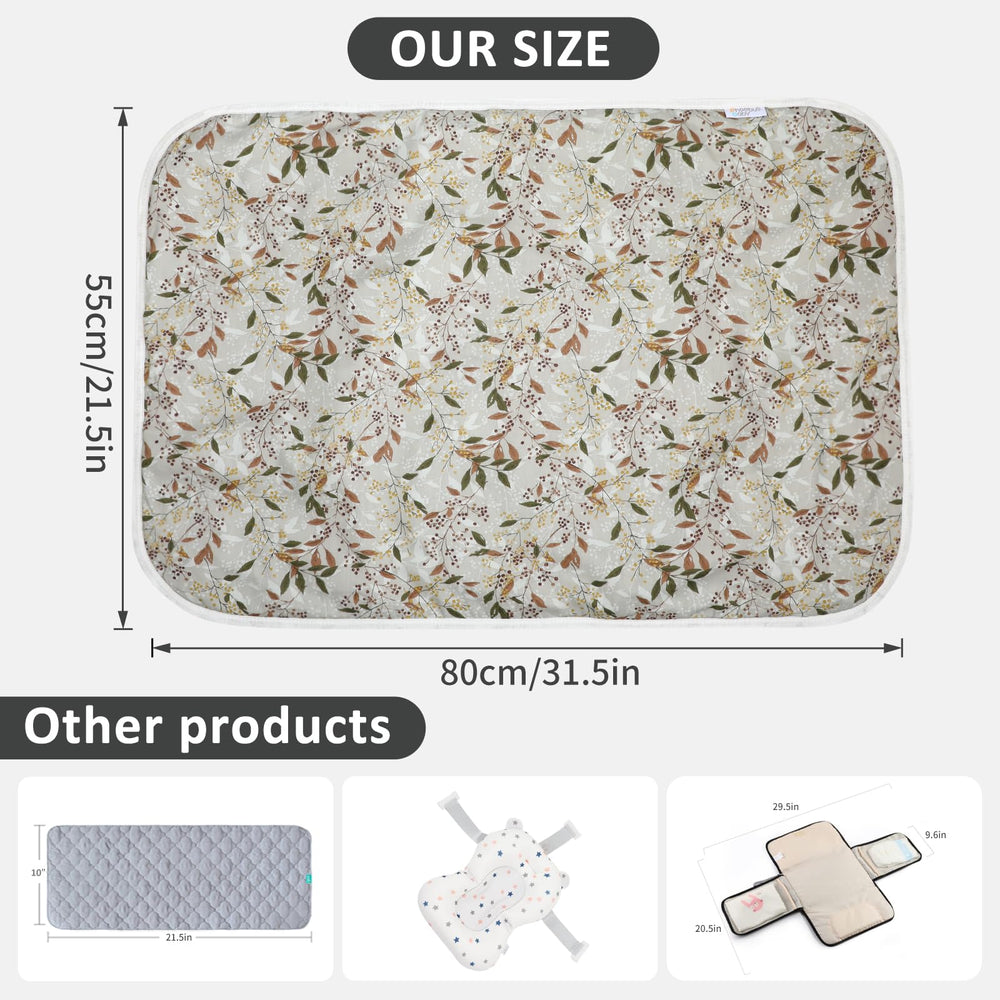 PHOEBUS BABY changing pad folded for travel shows compact portability.