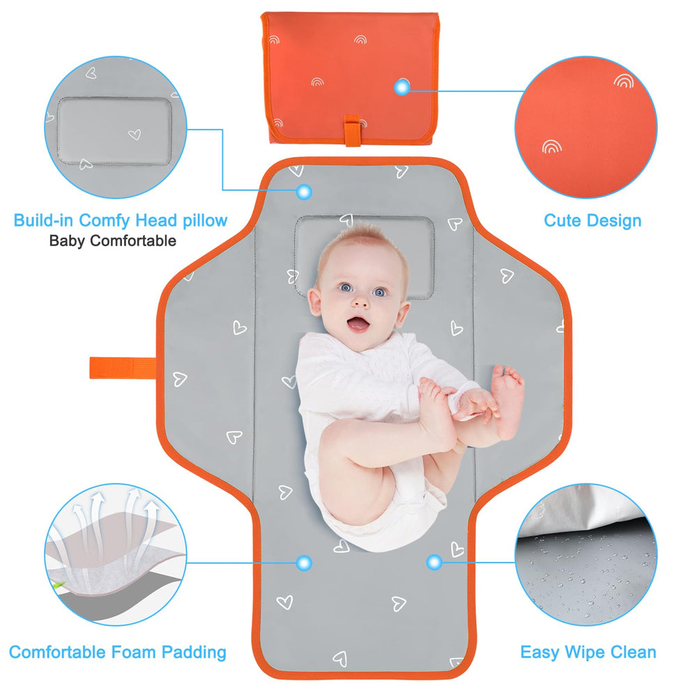 PHOEBUS BABY changing pad folded compact for travel storage