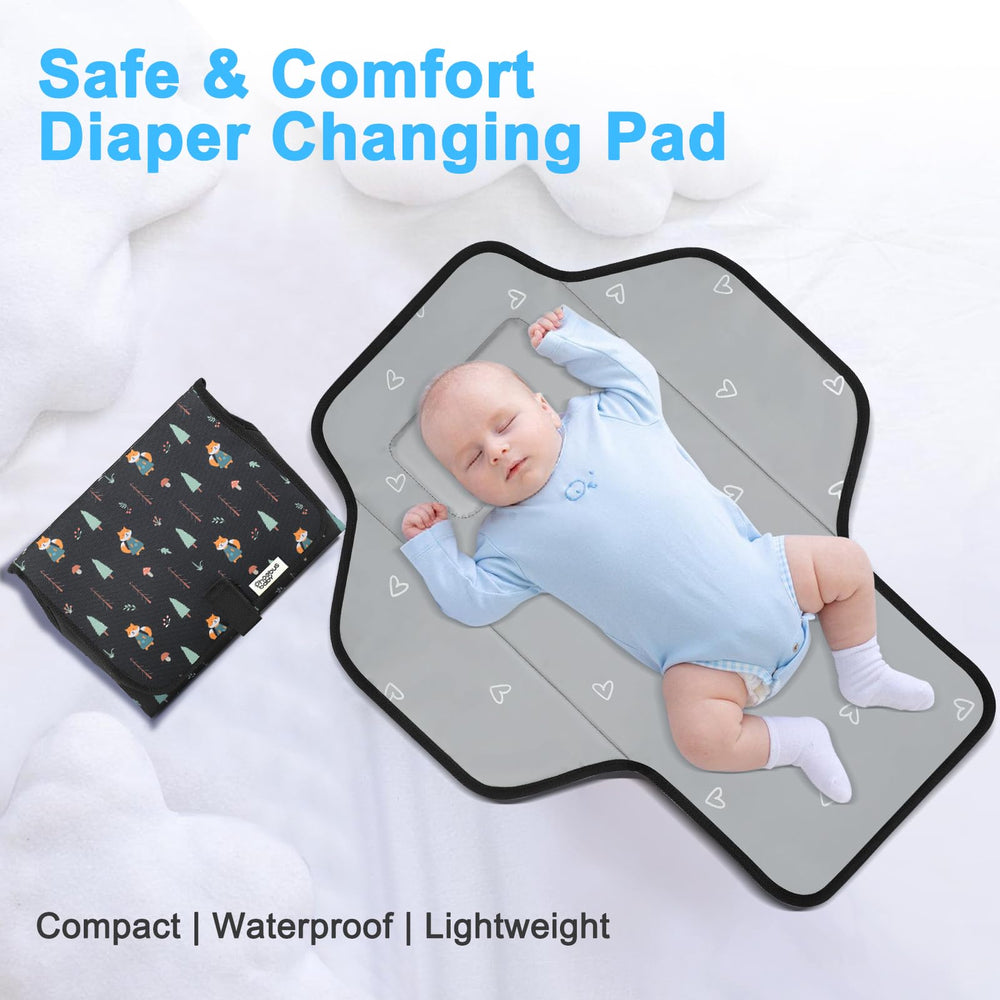 PHOEBUS BABY changing pad gift-ready box signals ideal baby shower gift.