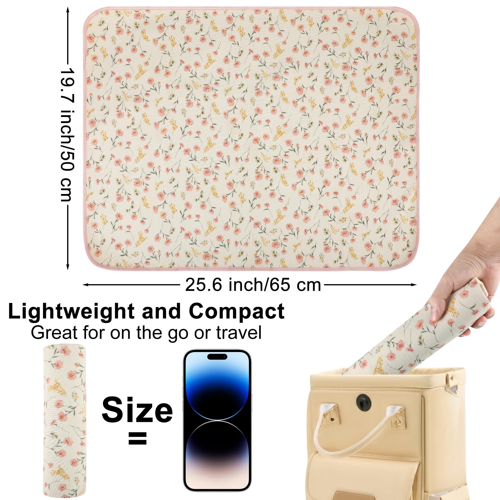 PHOEBUS BABY changing pad fits cribs and changing tables for versatile setups