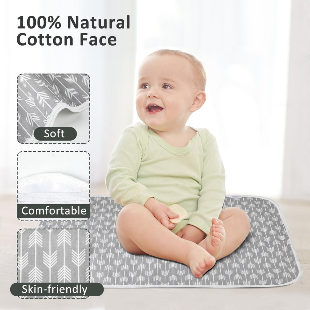 PHOEBUS BABY changing pad leaks-proof design keeps messes contained during diaper changes.