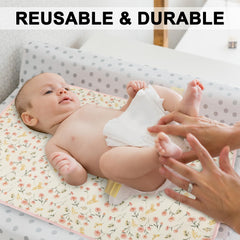 PHOEBUS BABY changing pad muslin front highlights skin-friendly fabric