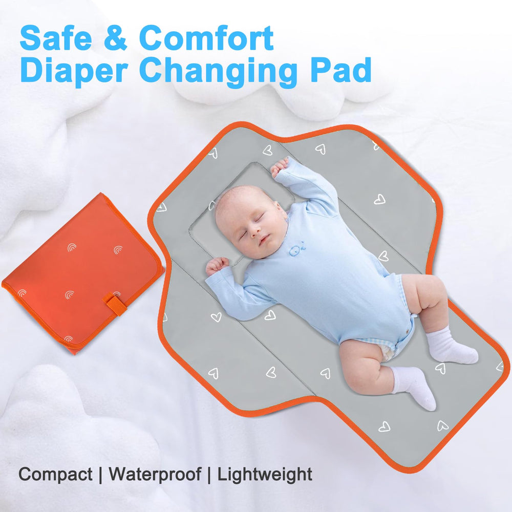 PHOEBUS BABY changing pad in neutral sage-green color for modern parents