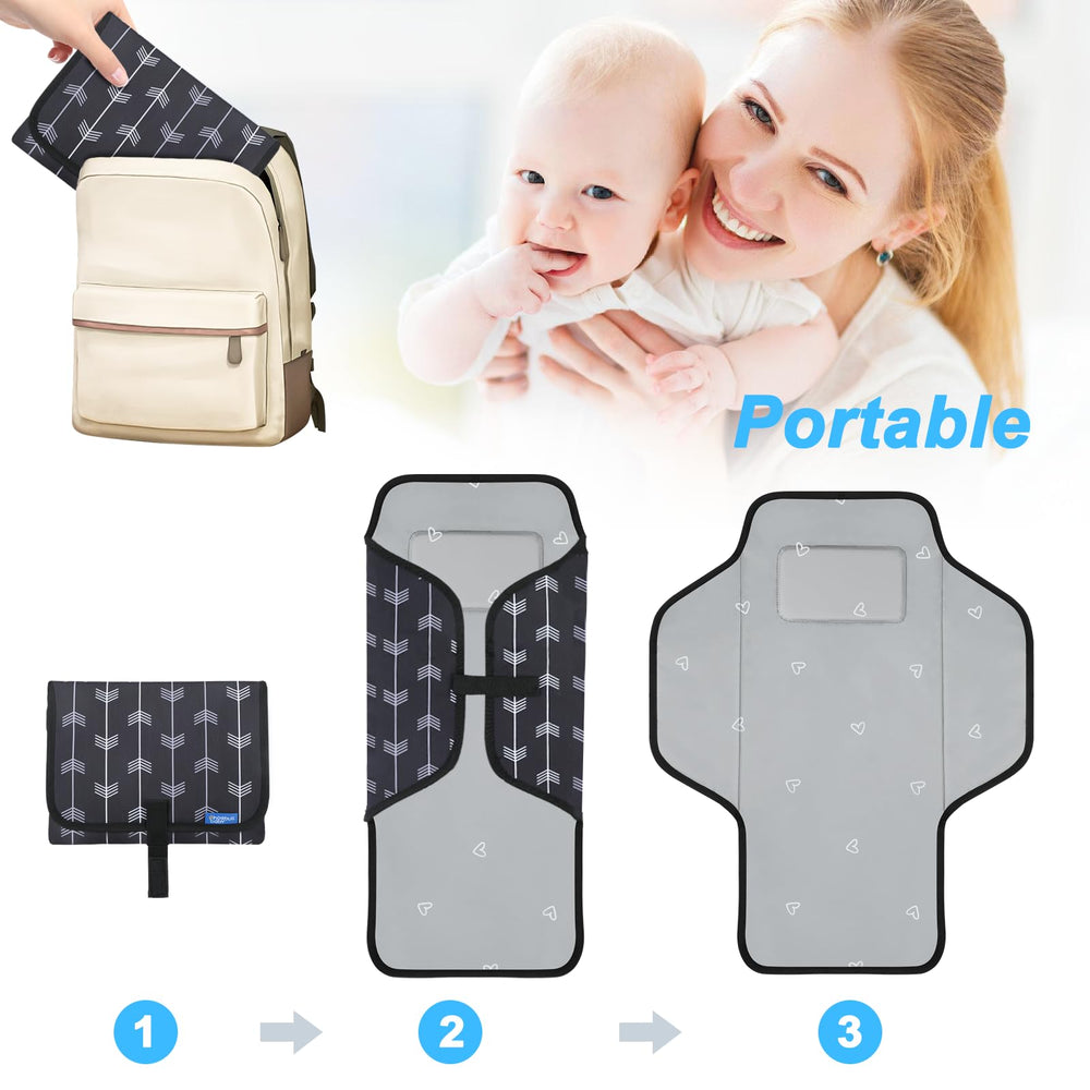 Phoebus Baby changing pad one-handed use enables fast setup during errands.